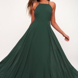 Lulu's 'Mythical Kind of Love' Dark Green Maxi